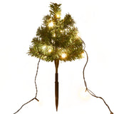 Vidaxl Tuinpadkerst Trees 6 st med varme hvite lysdioder 45 cm PVC