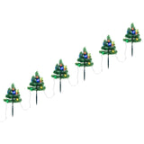 Vidaxl Tuinpadkerst Trees 6 ST mit mehrfarbigen LEDs 45 cm PVC