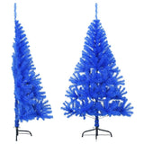 Vidaxl Kunstkerstboom mit Standardhälfte 150 cm PVC Blau