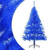 Vidaxl Kunstkerstboom med standard halv 150 cm PVC Blue