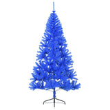 Vidaxl Kunstkerstboom mit Standardhälfte 210 cm PVC Blau