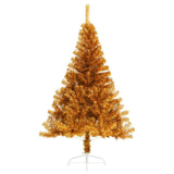 Vidaxl Kunstkerstboom Hälfte mit Standard 180 cm goldfarben