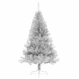 Vidaxl Kunstkerstboom Hälfte mit Standard mit einer Standard -Silberkappe von 180 cm