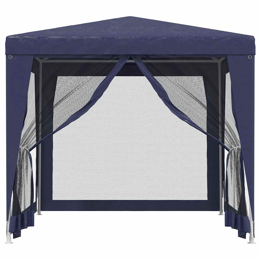VidaXL Partyzelt mit 4 Mesh-Seitenwänden 2,5x2,5 m HDPE blau