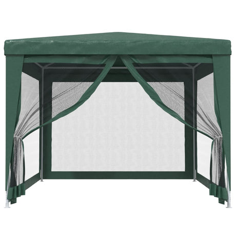 Vidaxl -Partyzelt mit 4 -Mesh -Seitenwänden 3x4 M HDPE Green