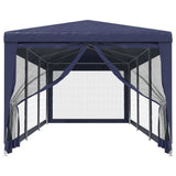 Vidaxl -Partyzelt mit 8 -Mesh -Seitenwänden 3x9 M HDPE Blau