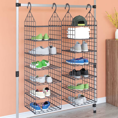 Vidaxl Hängeschrank-Organizer 2 Stück mit 7 Regalen
