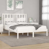 Vidaxl bedframe massief grenenhout wit 140x200 cm