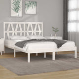 Vidaxl bedframe massief grenenhout wit 120x200 cm