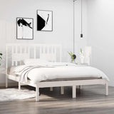 Vidaxl bedframe massief grenenhout wit 140x190 cm