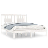 Vidaxl bedframe massief grenenhout wit 140x200 cm