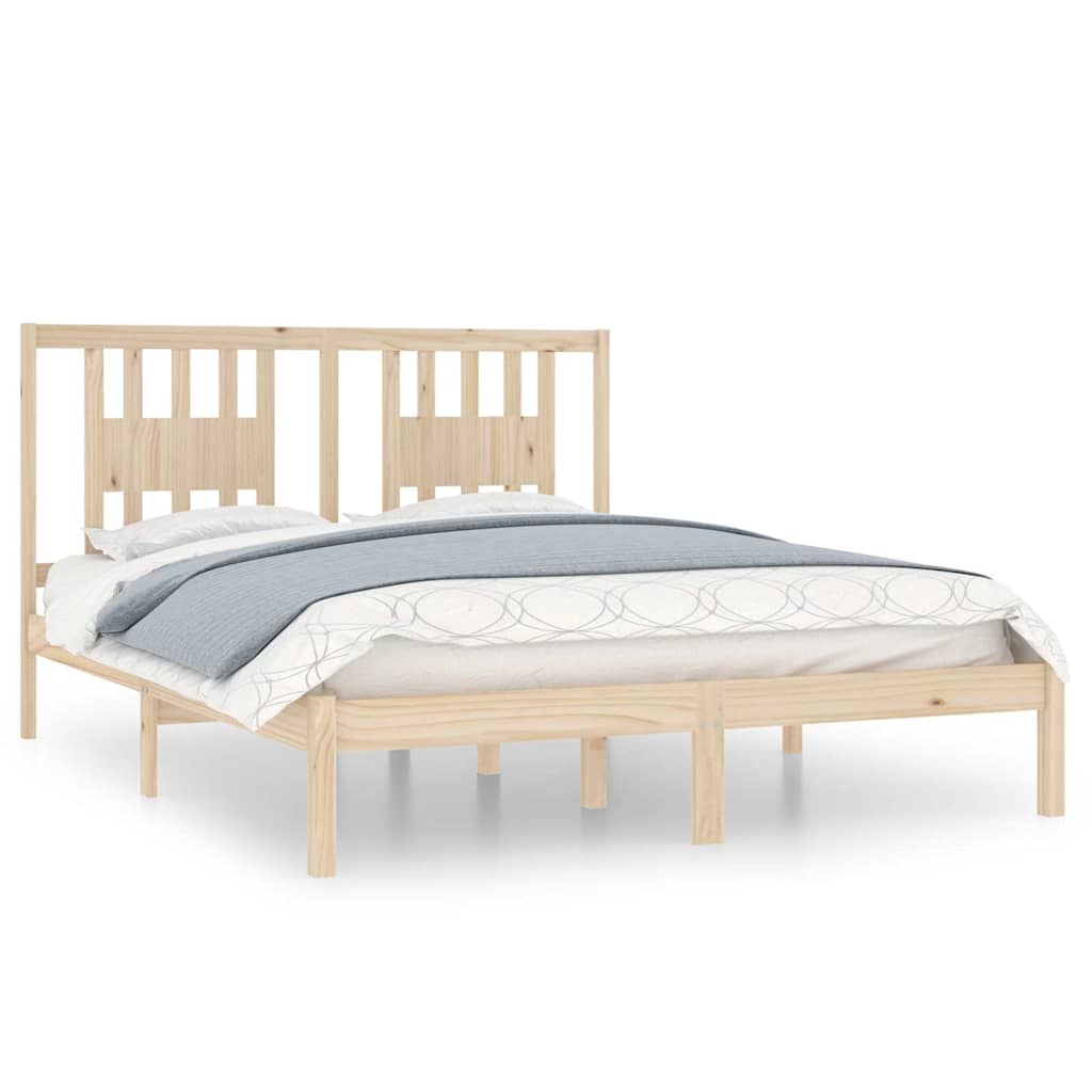 Vidaxl bedframe massief grenenhout 160x200 cm