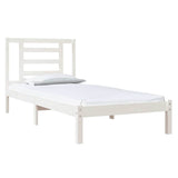 Vidaxl bedframe zonder matras massief grenenhout wit 90x200 cm