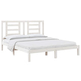 Vidaxl bedframe zonder matras massief grenenhout wit 160x200 cm