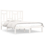 Vidaxl bedframe zonder matras massief grenenhout wit 140x190 cm