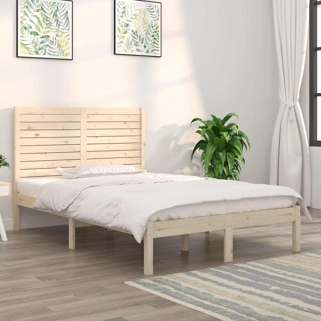 Vidaxl bedframe massief hout 135x190 cm