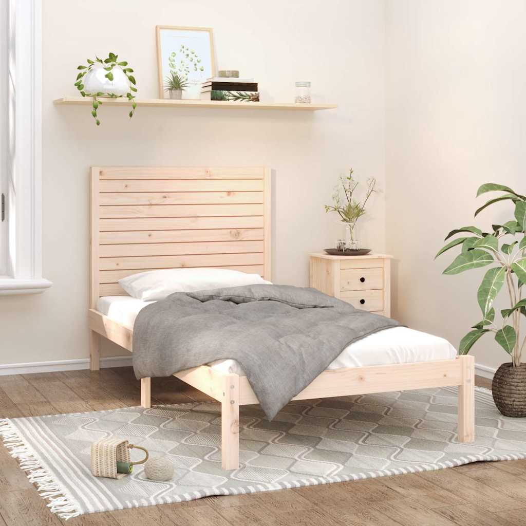 Vidaxl bedframe massief hout 100x200 cm