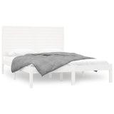 Vidaxl bedframe massief hout wit 120x200 cm