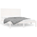 Vidaxl bedframe massief hout wit 160x200 cm