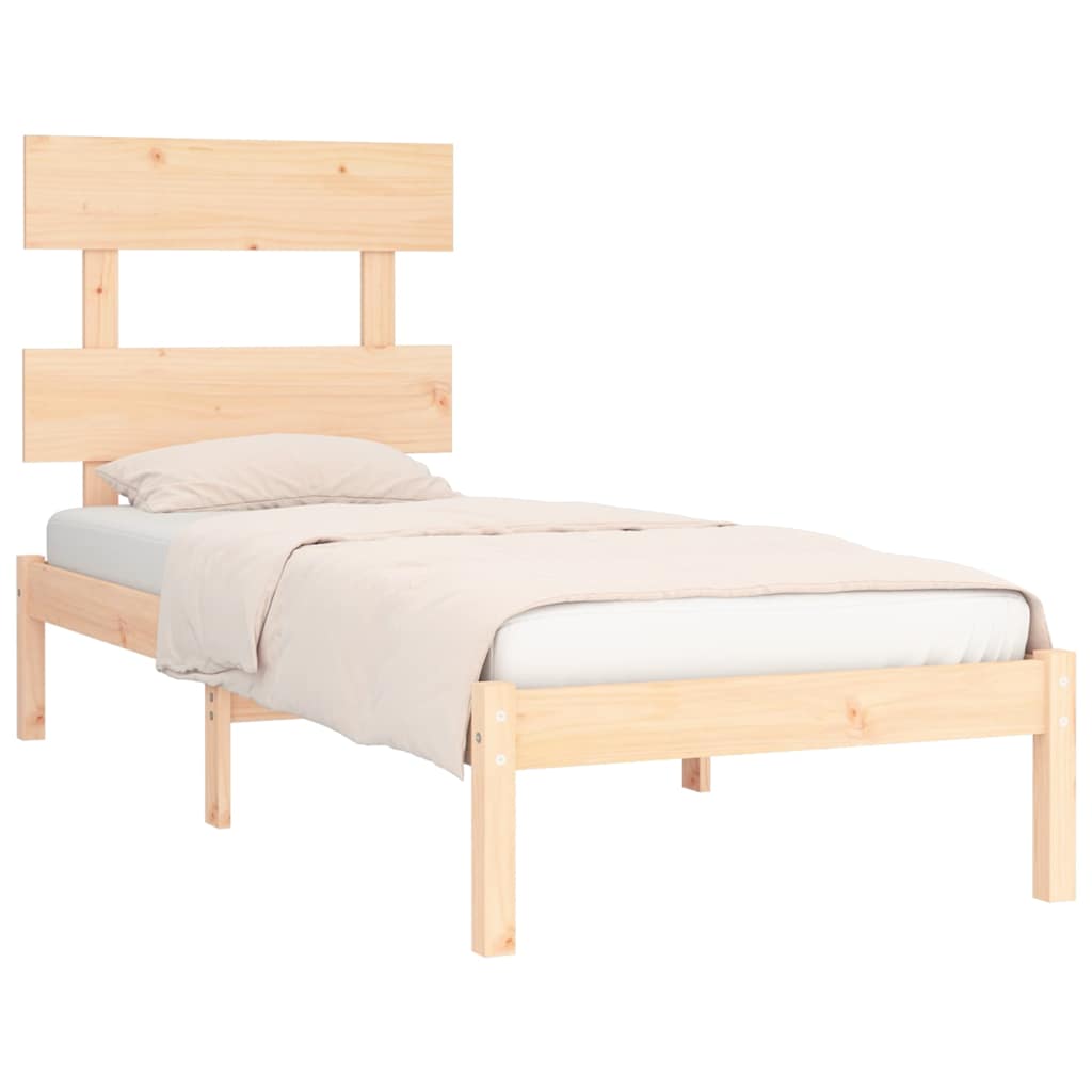 Vidaxl bedframe massief hout 90x200 cm