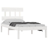 Vidaxl bedframe massief hout wit 100x200 cm
