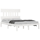 Vidaxl bedframe massief hout wit 160x200 cm
