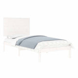 Vidaxl bedframe massief hout wit 90x190 cm