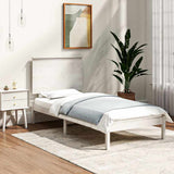 Vidaxl bedframe zonder matras massief grenenhout wit 140x200 cm