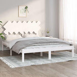 Vidaxl bedframe massief hout wit 140x190 cm