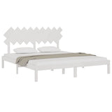 Vidaxl bedframe massief hout wit 180x200 cm