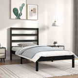 Vidaxl bedframe massief grenenhout zwart 100x200 cm