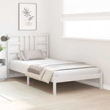Vidaxl bedframe massief hout wit 100x200 cm