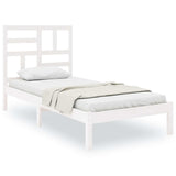 Vidaxl bedframe massief hout wit 90x200 cm