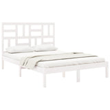 Vidaxl bedframe massief hout wit 160x200 cm