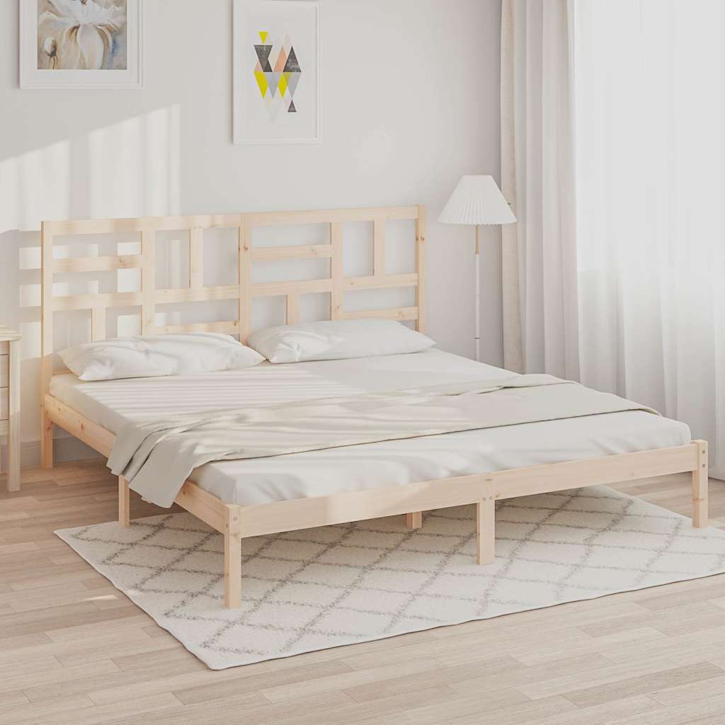 Vidaxl bedframe zonder matras massief hout 180x200 cm
