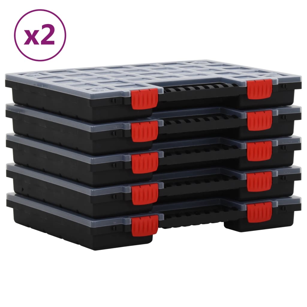 BIDAXL Range Boxes 10 st 40x30x5 cm polypropen