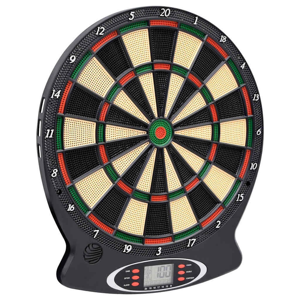 Vidaxl Dartboard Electric z pikado polipropeno črno