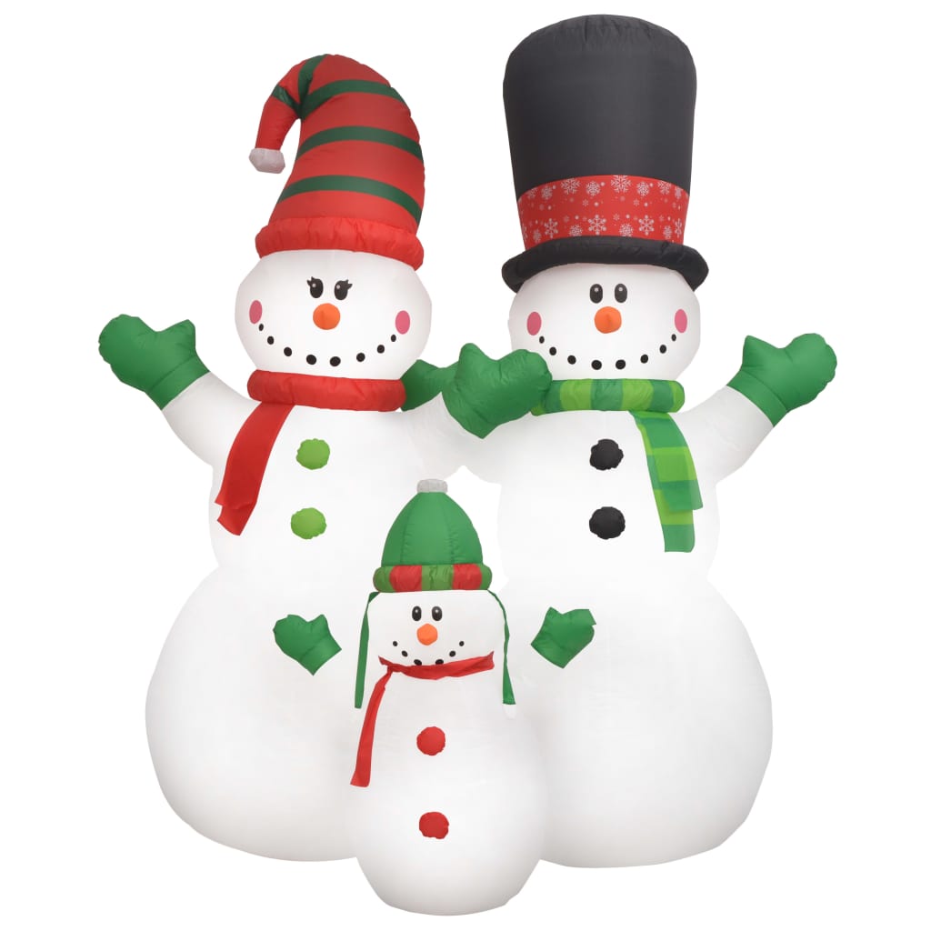 Vidaxl Snowman napihljiv z LED 240 cm