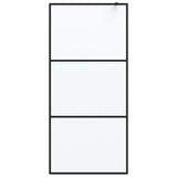 Vidaxl Walk-In Shower Wall 90x195 cm tappetino eSG nero