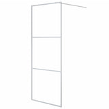 Vidaxl Walk-In Show-In Wall 80x195 cm Transparent Glass in argento colorato