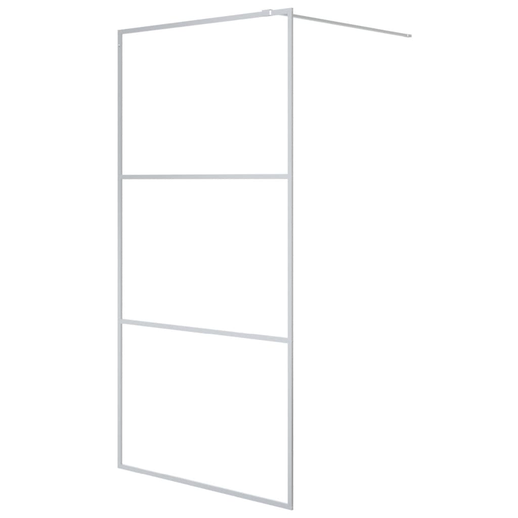 Vidaxl Walk-In Walking Wall 100x195 cm transparent ESG en verre argent coloré