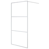 Vidaxl Walk-In Walking Wall 100x195 cm transparent ESG en verre argent coloré