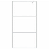 Vidaxl begehete Duschwand 100x195 cm transparentes ESG-Glas Silber gefärbt