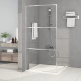 Vidaxl Walk-In Walking Wall 100x195 cm transparent ESG en verre argent coloré