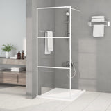 Vidaxl begehete Duschwand 80x195 cm Transparent ESG Glasweiß