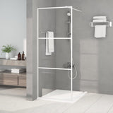 Vidaxl walk-in dusjvegg 80x195 cm gjennomsiktig esg glass hvit