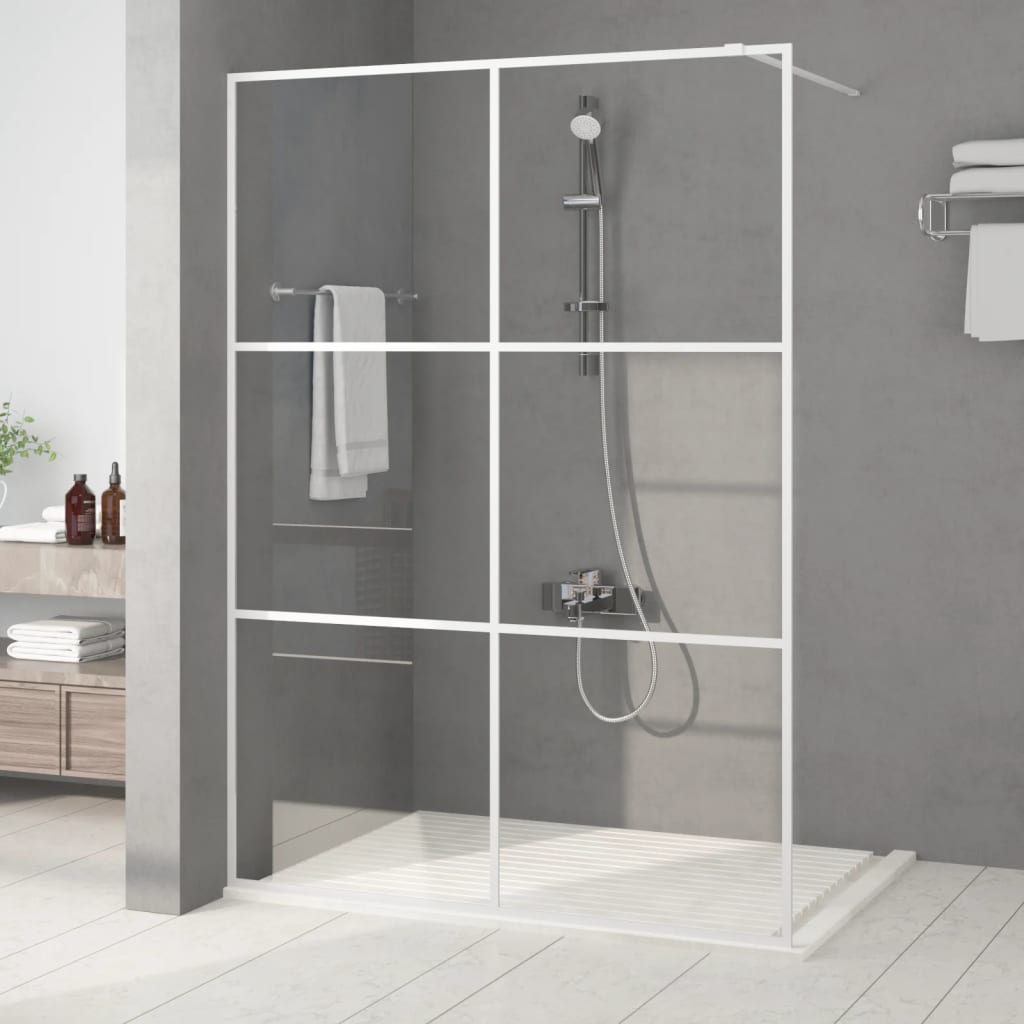 Bidaxl Walk-In duschvägg 140x195 cm transparent ESG Glass White