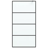 Vidaxl Walk-In Walk Murn 100x195 cm Matte Esg Verre noir