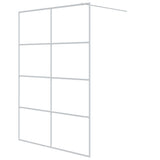 Bidaxl Walk-In duschvägg 140x195 cm transparent ESG Glass White