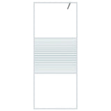 Vidaxl Walk-In Shower Wall 80x195 cm ESG Glass bianco